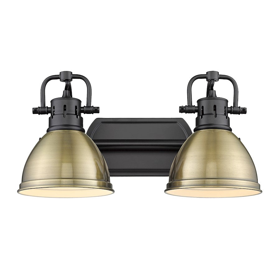 2 Light Bathroom Vanity Light, Black