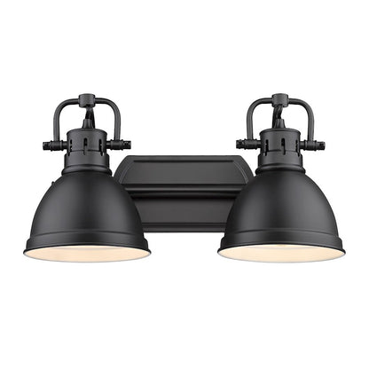 2 Light Bathroom Vanity Light, Black