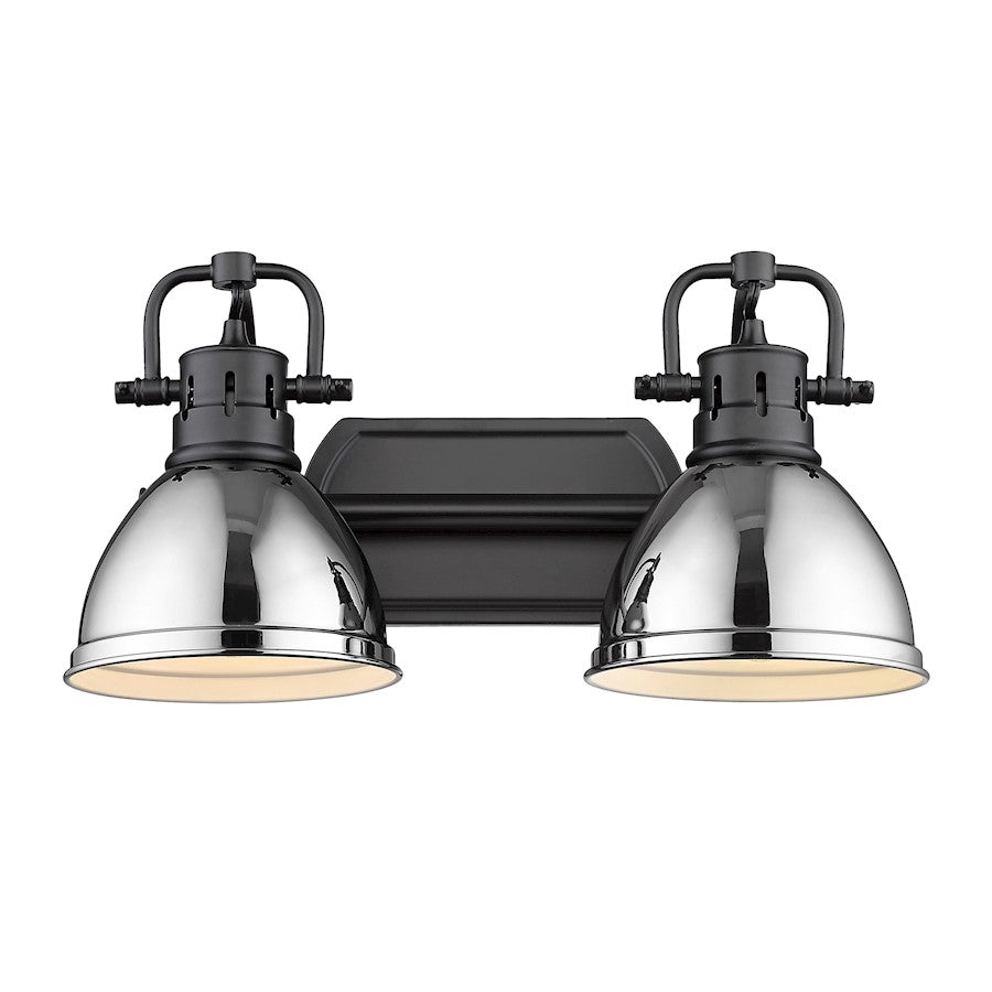 2 Light Bathroom Vanity Light, Black