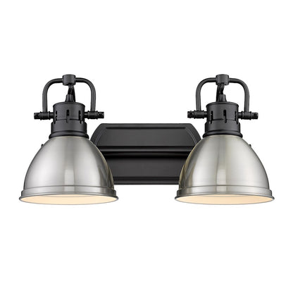 2 Light Bathroom Vanity Light, Black