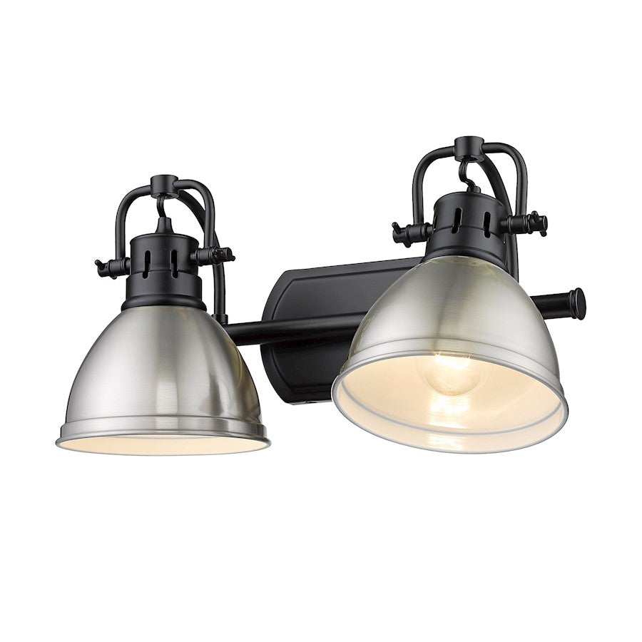 2 Light Bathroom Vanity Light, Black