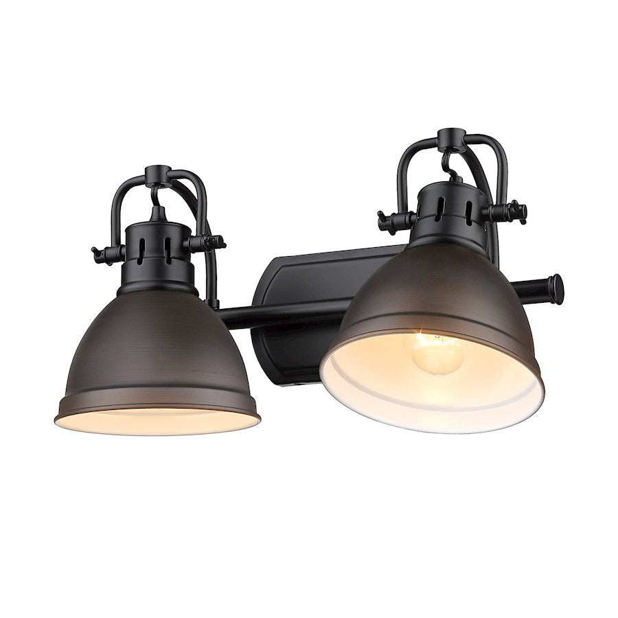 2 Light Bathroom Vanity Light, Black