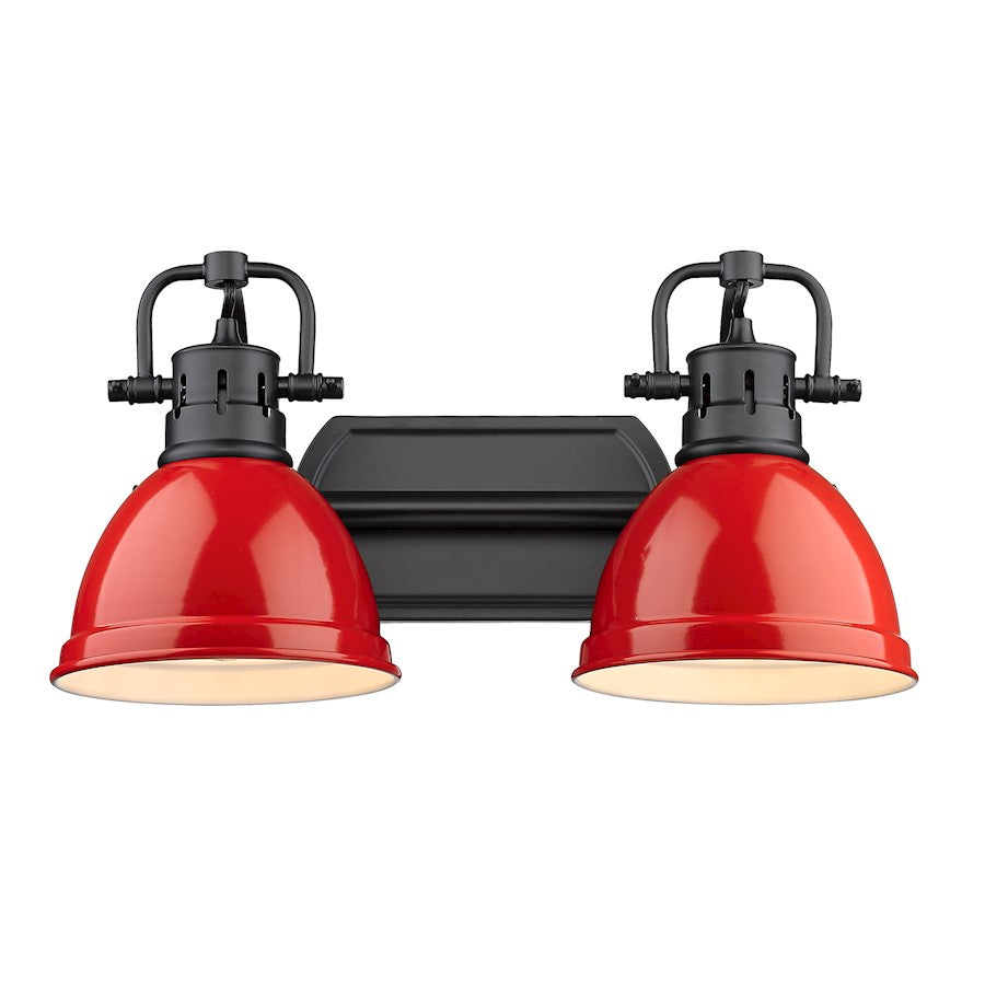 2 Light Bathroom Vanity Light, Black