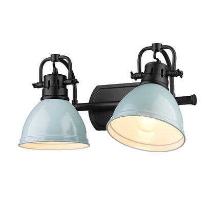 2 Light Bathroom Vanity Light, Black