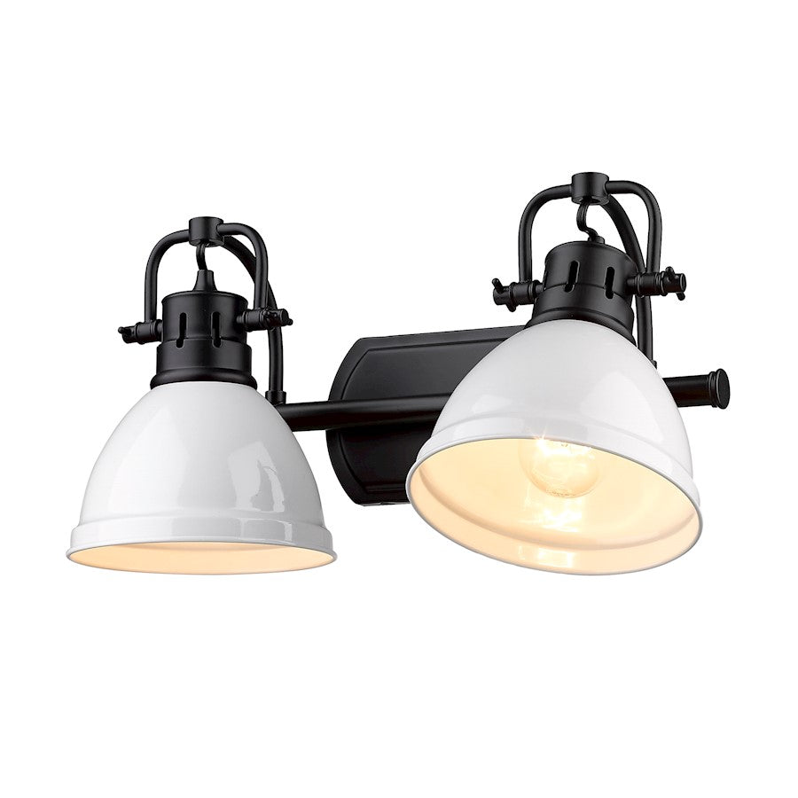 2 Light Bathroom Vanity Light, Black