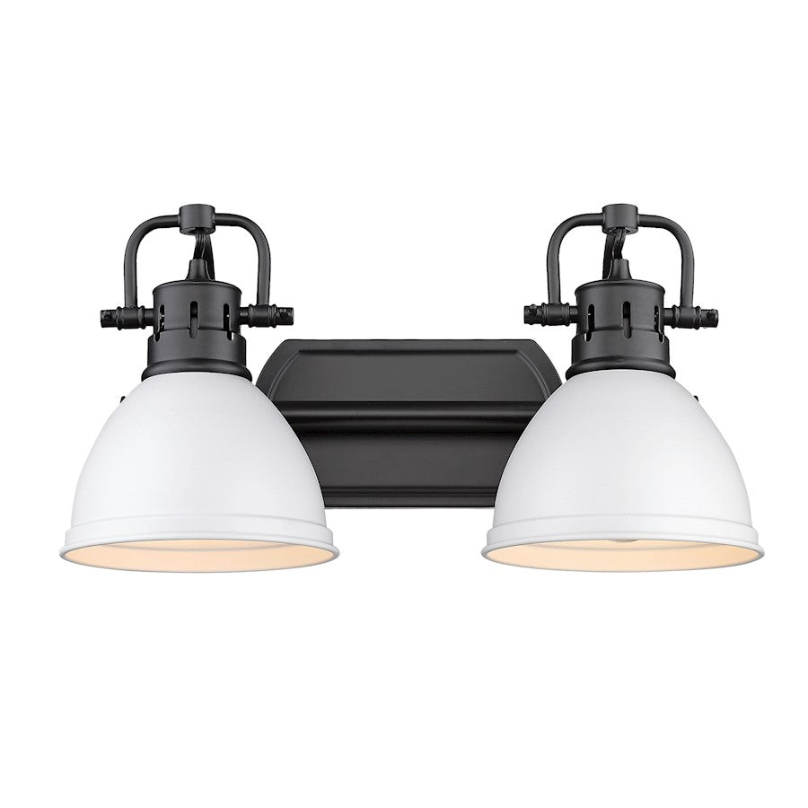 2 Light Bathroom Vanity Light, Black