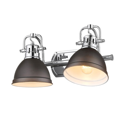 2 Light Bathroom Vanity Light, Chrome