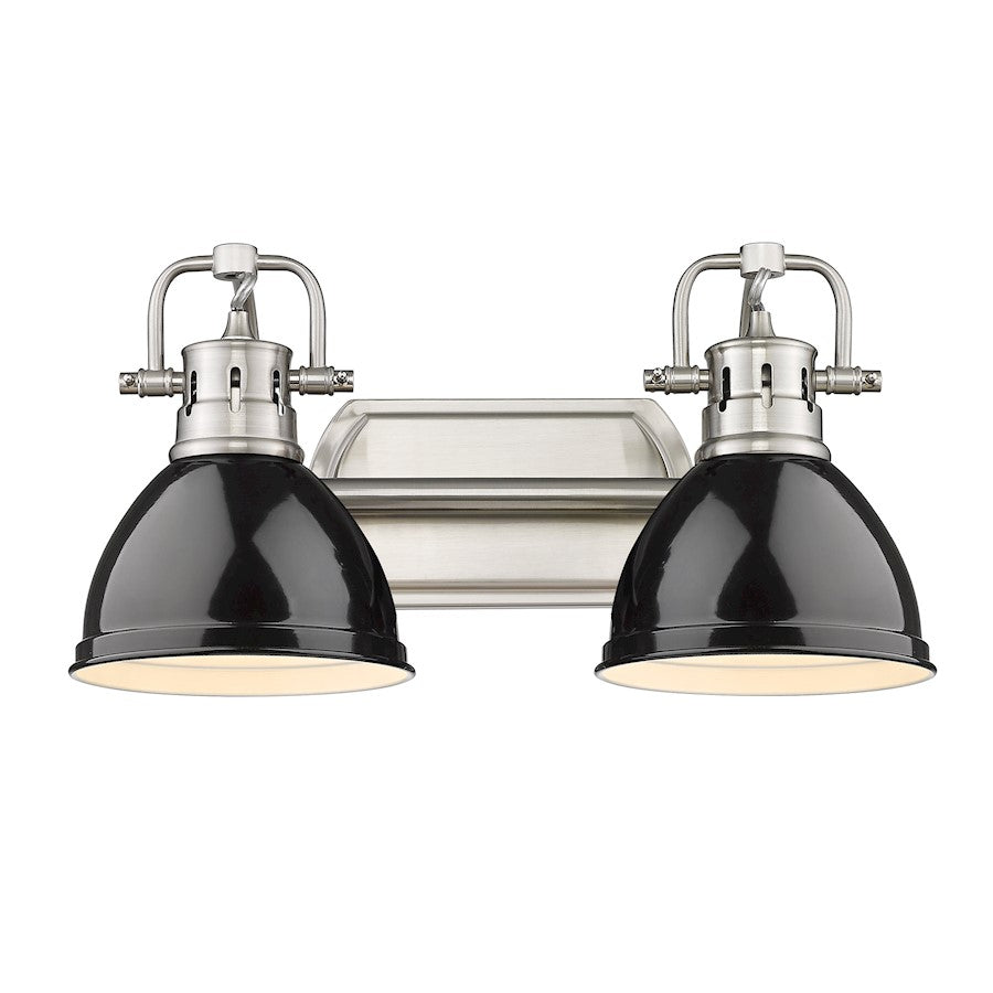 2 Light Bathroom Vanity Light, Pewter