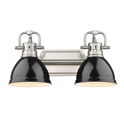 2 Light Bathroom Vanity Light, Pewter