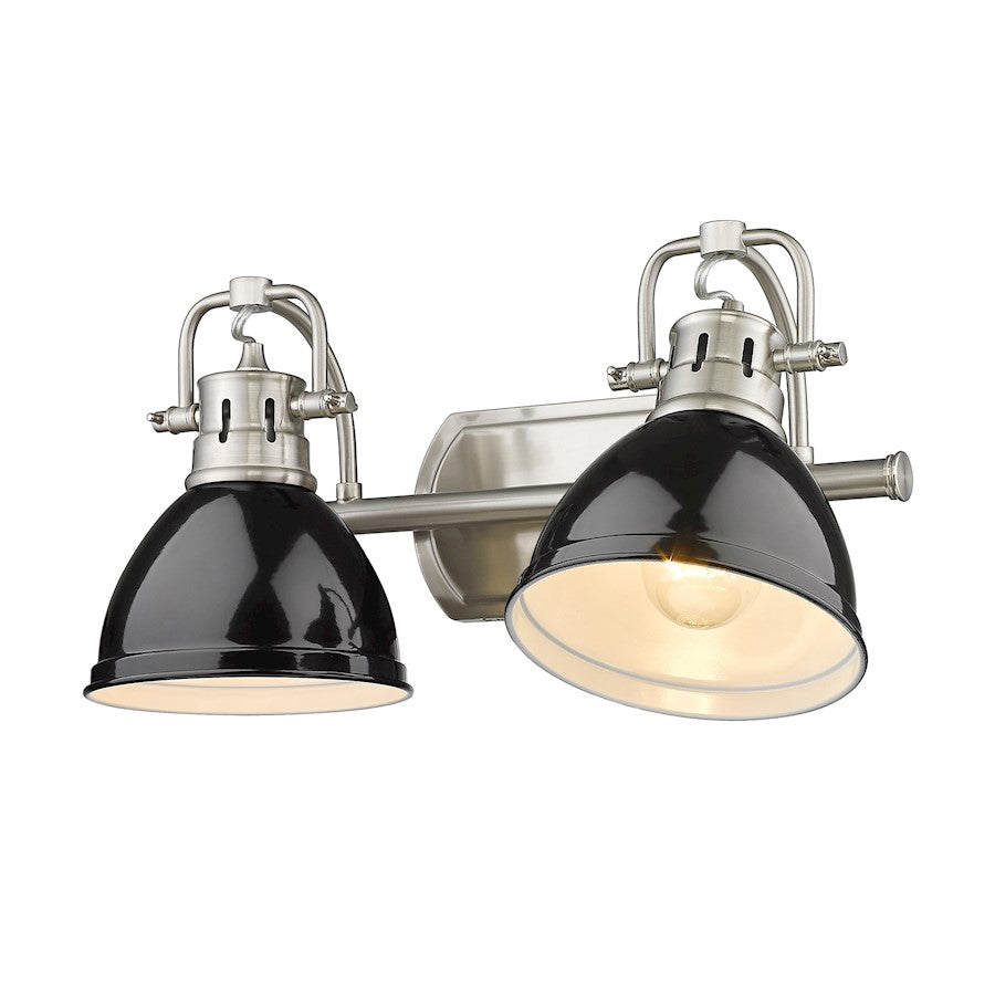 2 Light Bathroom Vanity Light, Pewter