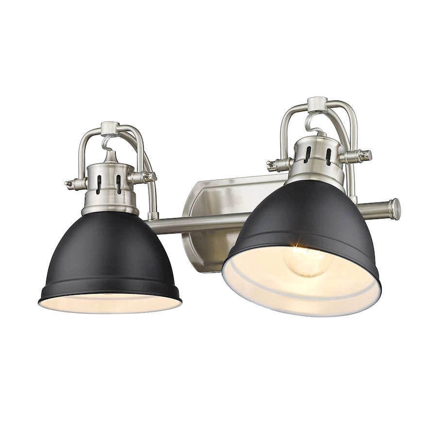 2 Light Bathroom Vanity Light, Pewter