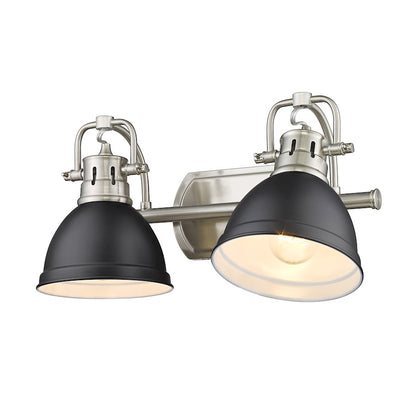 2 Light Bathroom Vanity Light, Pewter