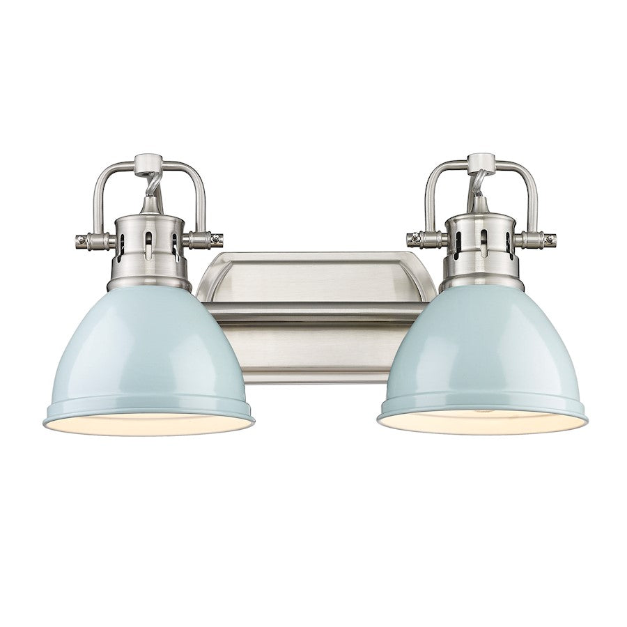 2 Light Bathroom Vanity Light, Pewter