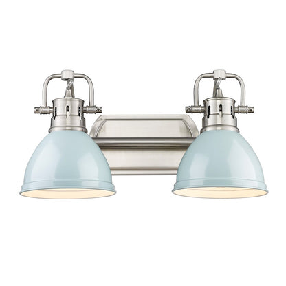 2 Light Bathroom Vanity Light, Pewter