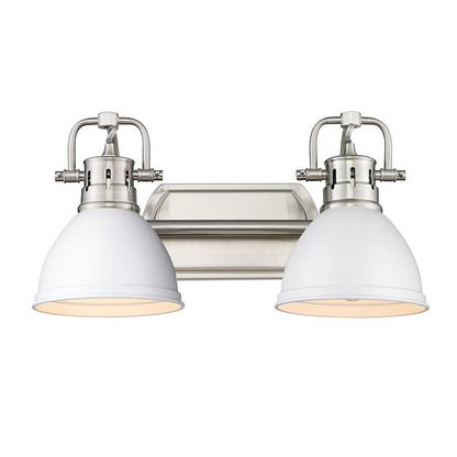 2 Light Bathroom Vanity Light, Pewter