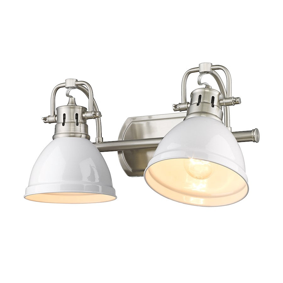 2 Light Bathroom Vanity Light, Pewter