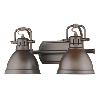 2 Light Bathroom Vanity Light, Rubbed Bronze