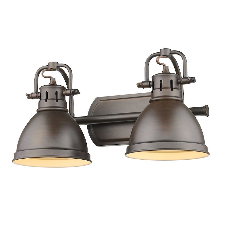 2 Light Bathroom Vanity Light, Rubbed Bronze