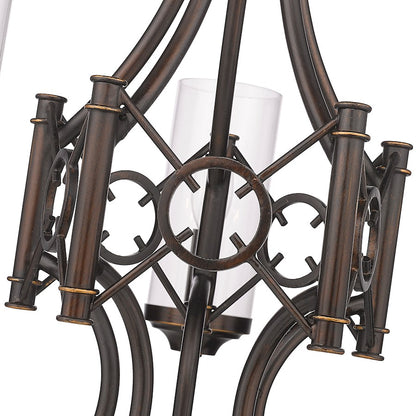 5 Light Chandelier, Bronze