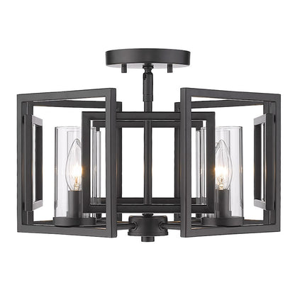 Golden Lighting Marco 4 Light Flush Mount