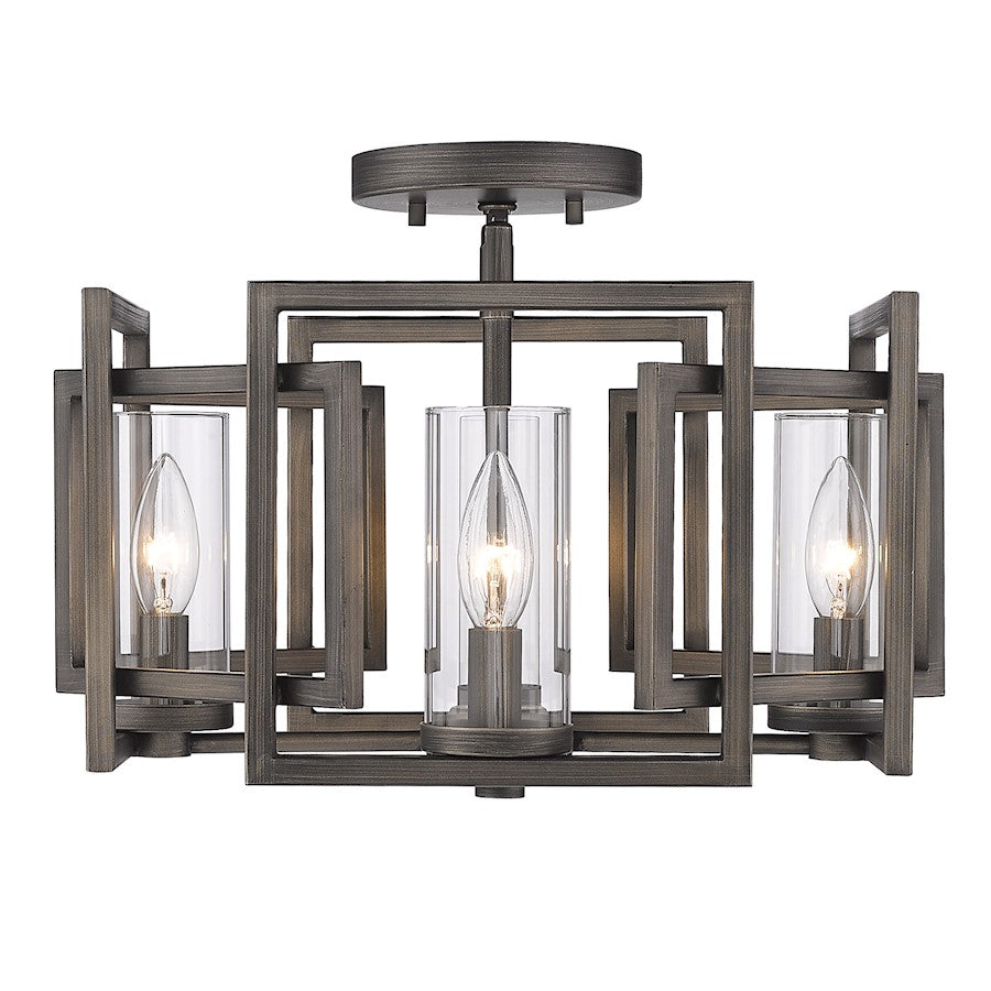 Golden Lighting Marco 4 Light Flush Mount