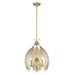 Golden Lighting Cay 3-Light Pendant, Vintage Fired Gold - 6930-3PVFG