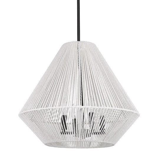 Golden Lighting Valentina 4 Light Pendant, Matte Black - 6937-4PBLK-WR