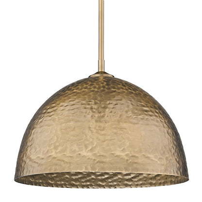 Golden Lighting Shepard 1 Light Large Pendant, Modern Brass - 6950-LMBS