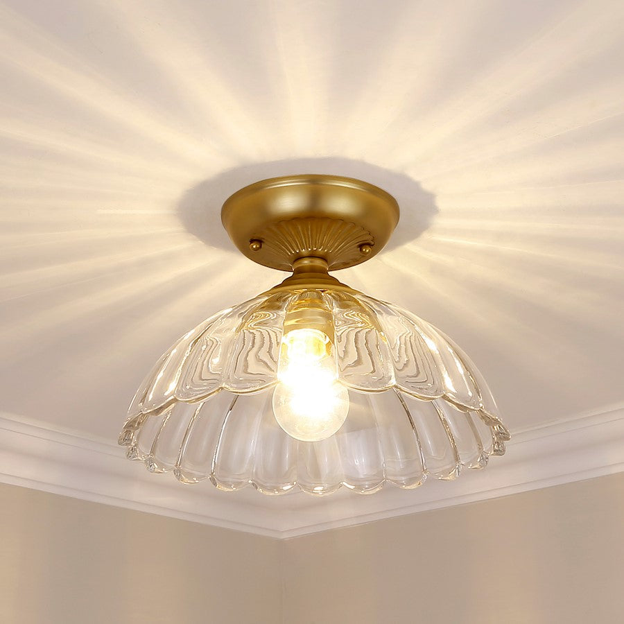 Golden Lighting Audra 1-Light Semi Flush Mount