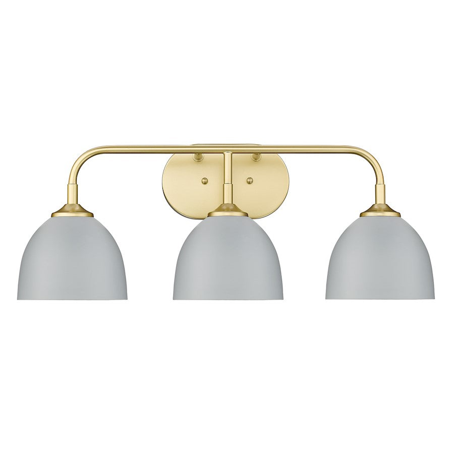 3 Light Bathroom Vanity Light, Olympic Gold