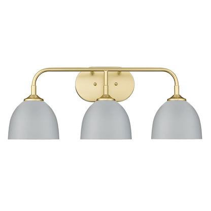 3 Light Bathroom Vanity Light, Olympic Gold