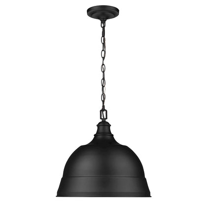 2 Light Pendant, Matte Black