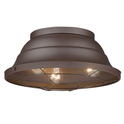 Golden Lighting Bartlett 3 Light Outdoor Flush Mount