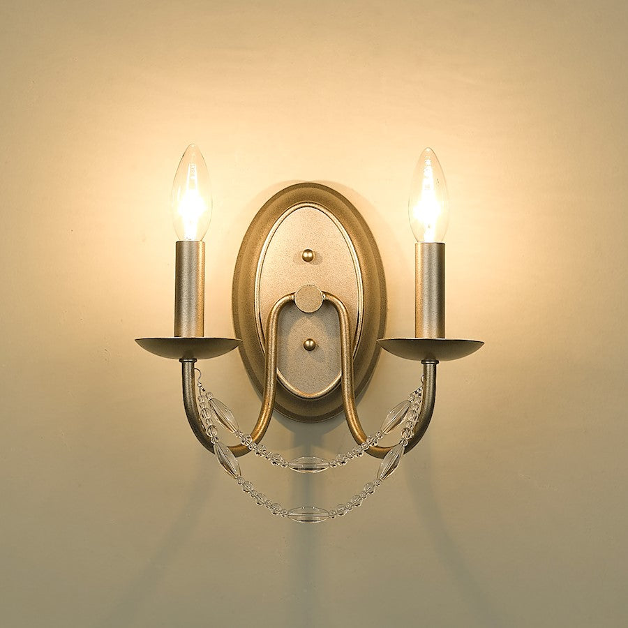 2 Light Wall Sconce