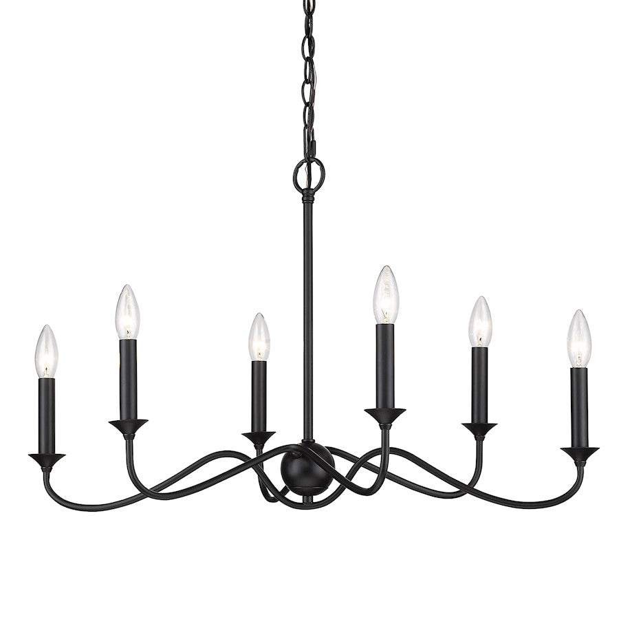 Linear Pendant, Matte Black