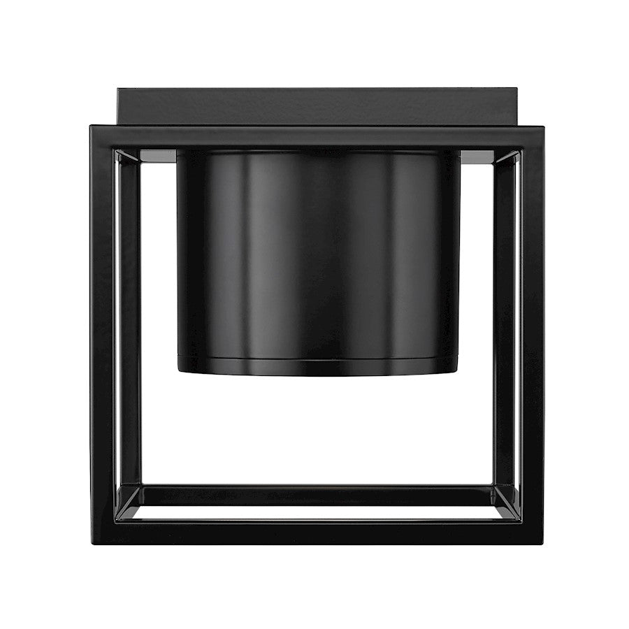 Golden Lighting Desmond 7" Flush Mount, Black/ Black