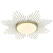 Golden Lighting Kieran 1 Light 24" Flush Mount, White Gold/Opal - 9126-FM24WG-OP