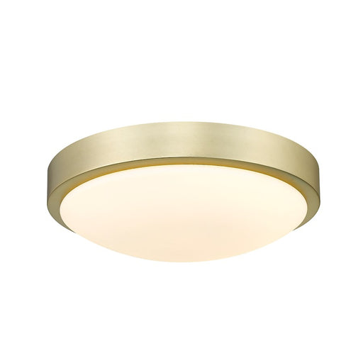 Golden Lighting Gabi 1 Light 10" Flush Mount, Bronze/Opal - 9128-FM10BCB-OP