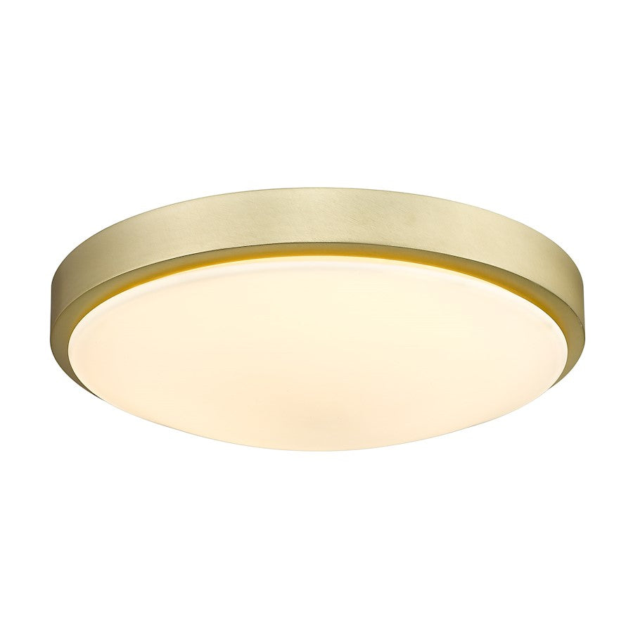 Golden Lighting Gabi 1 Light 13" Flush Mount, Bronze/Opal - 9128-FM13BCB-OP