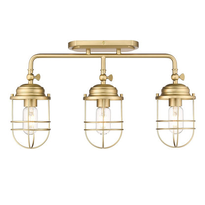 3 Light Bathroom Vanity Light, Bronze