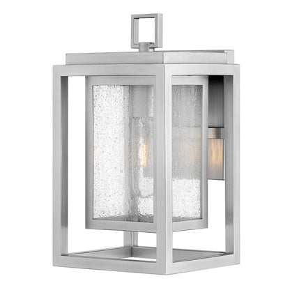 Hinkley Lighting Republic 12" Outdoor 1 Light Wall, Nickel/Clear - 1000SI-LL