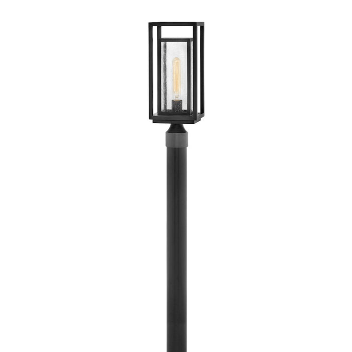 Hinkley Lighting Republic Outdoor 1-LT Post/Pier, Black/Clear - 1001BK-LL