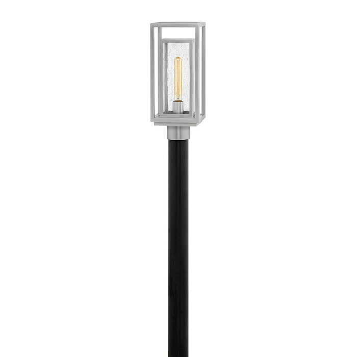 Hinkley Lighting Republic Outdoor 1-LT Post/Pier, Nickel/Clear - 1001SI-LL