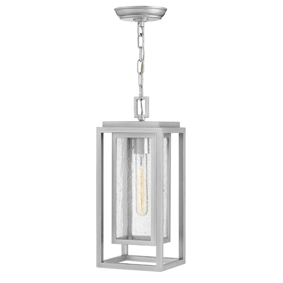 Hinkley Lighting Republic Outdoor 1-LT Hanging Lantern, Nickel/Clear - 1002SI-LL