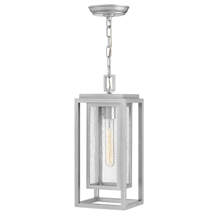 Hinkley Lighting Republic 1 -LT Outdoor Med Hanging Lantern, Nickel - 1002SI-LV