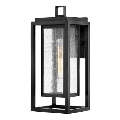 Hinkley Lighting Republic 16" Outdoor 1 Light Wall, Black/Clear - 1004BK-LL