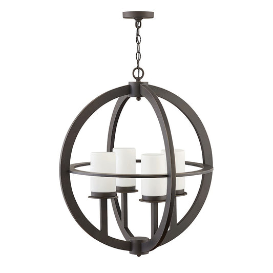 Hinkley Lighting 4 Light Compass Outdoor Hanging, Oil Rubbed Bronze