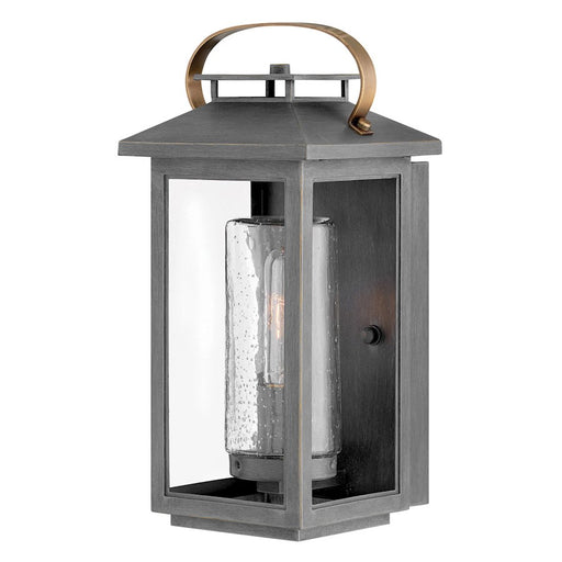 Hinkley Lighting Atwater Outdoor 1-LT Small Wall, Ash Bronze/Clear - 1160AH-LL