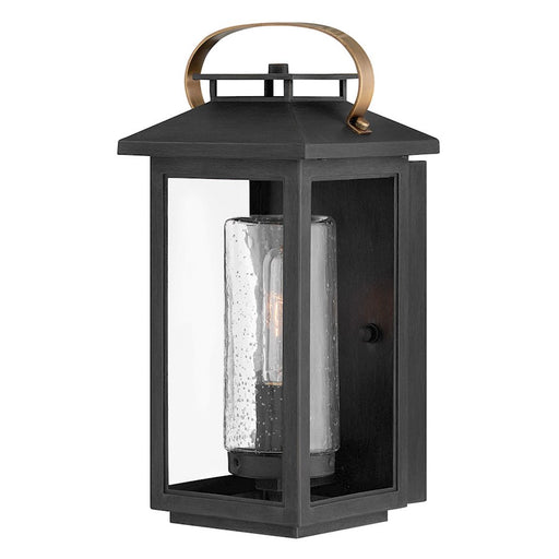 Hinkley Lighting Atwater Outdoor 1 Light Small Wall, Black/Clear - 1160BK-LL