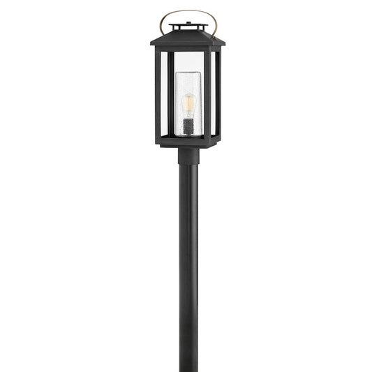 Hinkley Lighting Atwater Outdoor 1-LT Post/Pier, Black/Clear - 1161BK-LL